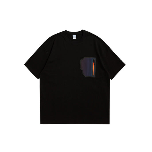 Remera Suelta Hombre con Costuras de Contraste y Detalles Reflectantes - Image 10