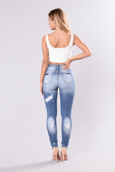Jeans Oversized con Roturas en los Tobillos - Image 4