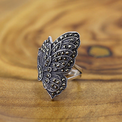 Anillo Mariposa Ajustable en Plata 925 con Piedra Maksai - Image 4