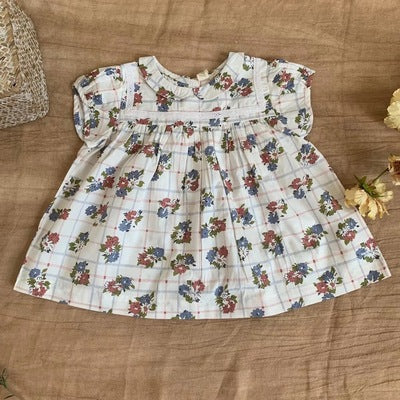 Blusa Infantil de Encaje Floral Estilo Europeo y Americano - Image 9
