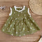 Blusa Infantil de Encaje Floral Estilo Europeo y Americano