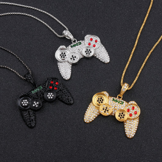 Collar Aleación Máquina de Juegos Lleno de Diamantes - Image 10