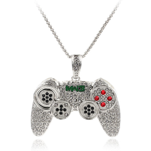 Collar Aleación Máquina de Juegos Lleno de Diamantes - Image 9