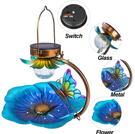 Comedero Solar para Pájaros con Diseño Agrietado - Image 5