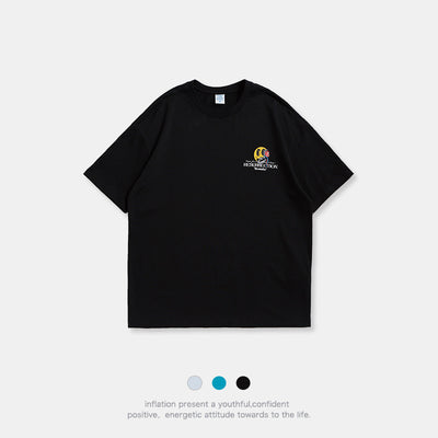 Camiseta Hombre Algodón Xinjiang Sonrisa Verano Suelta Tendencia - Image 7