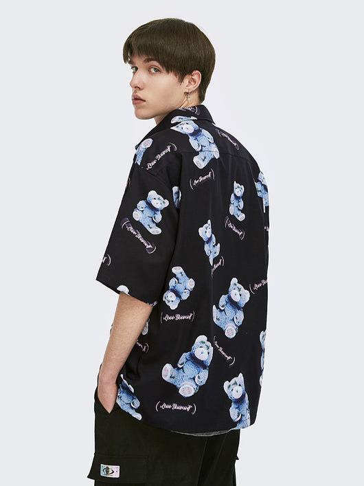 Playera Estampada Oso Oversized para Parejas - Verano Casual Unisex - Image 7