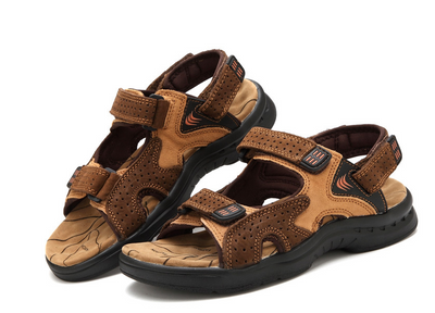 Sandalias de Cuero para Hombre con Plataforma y Puntera - Piel Premium para Exterior - Image 13
