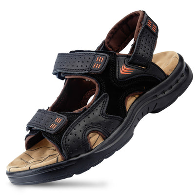 Sandalias de Cuero para Hombre con Plataforma y Puntera - Piel Premium para Exterior