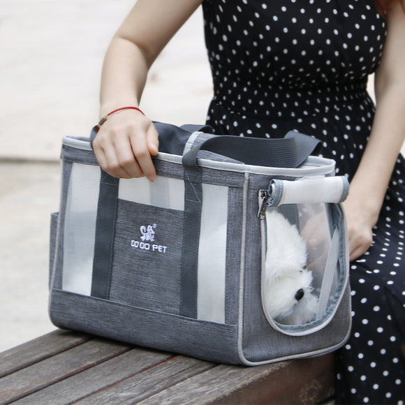 Mochila Transportadora Respirable para Mascotas - Bolsa de Viaje para Gatos y Perros