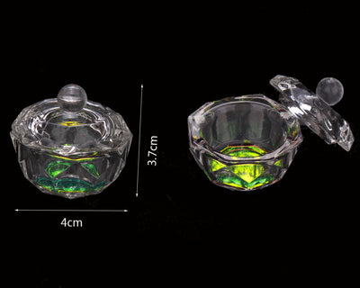 Copa Octagonal de Cristal para Líquidos de Uñas - Image 3
