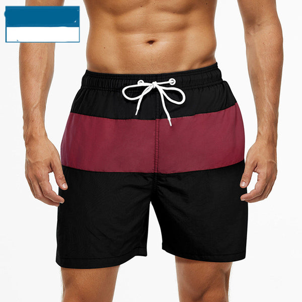 Pantalones Cortos de Baño para Hombre Talla Grande con Costura de Cuatro Puntos
