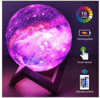 Lámpara Luna 3D con Luz Galaxia - Diseño Impreso - Image 5