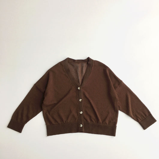 Cardigan de Seda de Hielo para Niños - Diseño Coreano Moderno
