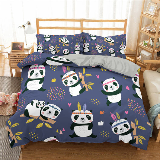 Juego de Cama Infantil Impresión 3D con Diseños Animados - Funda Nórdica y Fundas de Almohada - Image 10