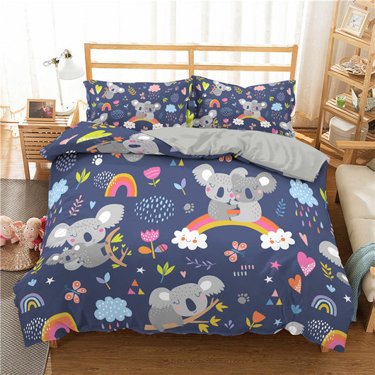Juego de Cama Infantil Impresión 3D con Diseños Animados - Funda Nórdica y Fundas de Almohada - Image 2
