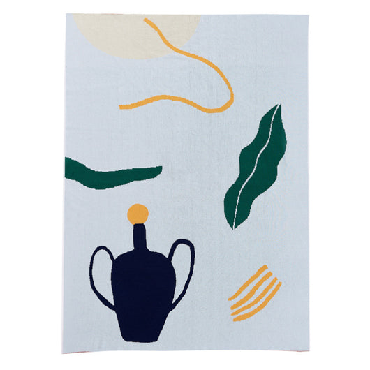 Manta de Algodón Tejida con Borlas para Sofá y Cama - Image 9