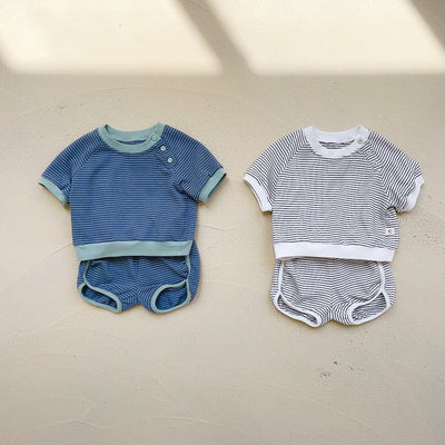 Conjunto de Dos Piezas a Rayas para Bebé y Niño Pequeño - Image 2