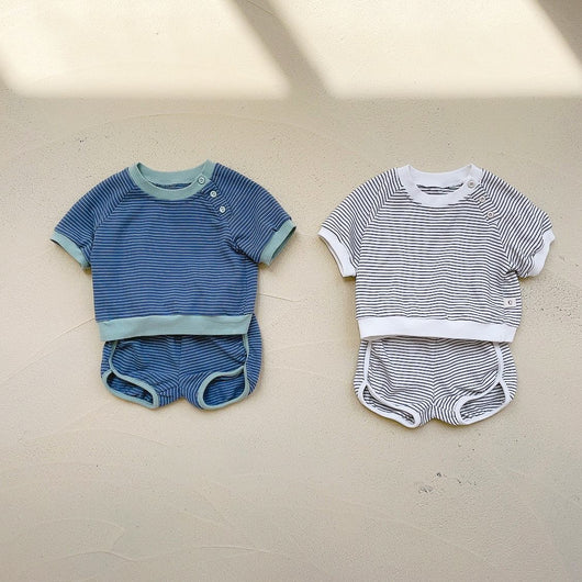 Conjunto de Dos Piezas a Rayas para Bebé y Niño Pequeño - Image 2