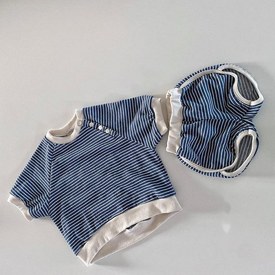 Conjunto de Dos Piezas a Rayas para Bebé y Niño Pequeño - Image 5