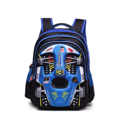 Mochila Escolar 3D Infantil con Diseño de Autos de Carreras - Image 24