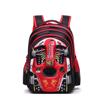 Mochila Escolar 3D Infantil con Diseño de Autos de Carreras - Image 9
