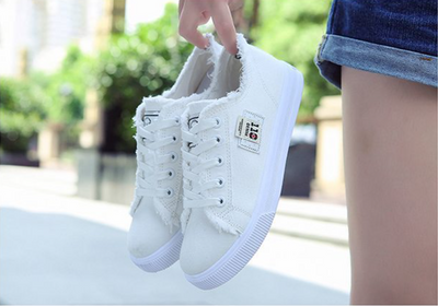 Zapatillas de Lona Blancas para Mujer Estilo Coreano - Cómodas y Versátiles - Image 13