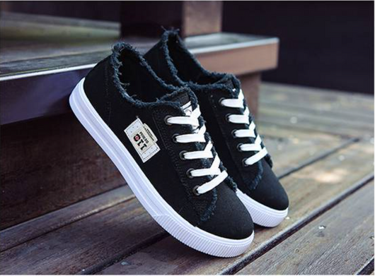 Zapatillas de Lona Blancas para Mujer Estilo Coreano - Cómodas y Versátiles - Image 7
