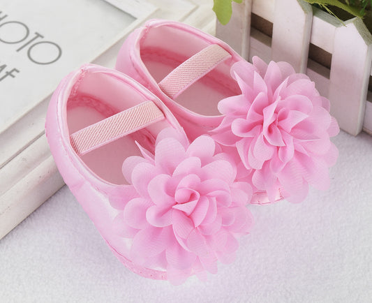 Tenis Suave para Bebé y Niña - Lona Antideslizante con Suela Flexible