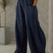 Pantalones Casuales de Cintura Elástica con Bolsillos