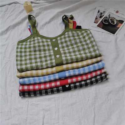 Camiseta Interior Coreana Estilo Hong Kong con Cuadros - Ajuste Perfecto - Image 20