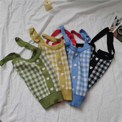 Camiseta Interior Coreana Estilo Hong Kong con Cuadros - Ajuste Perfecto - Image 7
