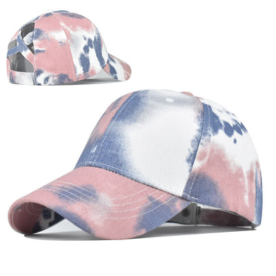 Gorra Tie-Dye de Algodón Puro con Visera - Diseño Abierto para Cola de Caballo - Image 8