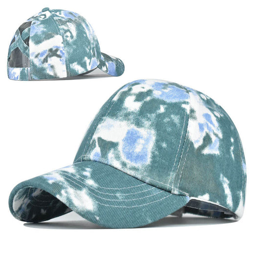 Gorra Tie-Dye de Algodón Puro con Visera - Diseño Abierto para Cola de Caballo - Image 7