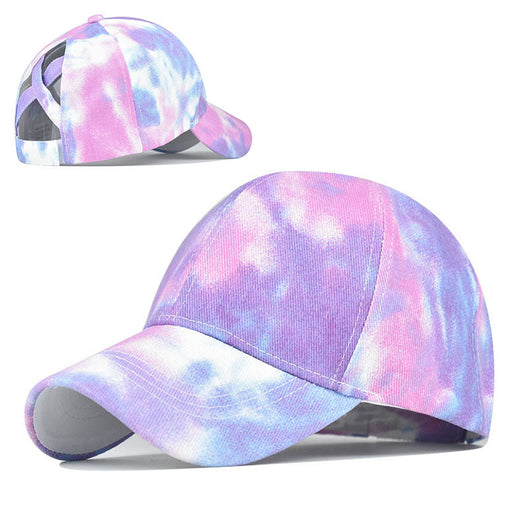 Gorra Tie-Dye de Algodón Puro con Visera - Diseño Abierto para Cola de Caballo - Image 10