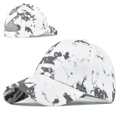 Gorra Tie-Dye de Algodón Puro con Visera - Diseño Abierto para Cola de Caballo - Image 9