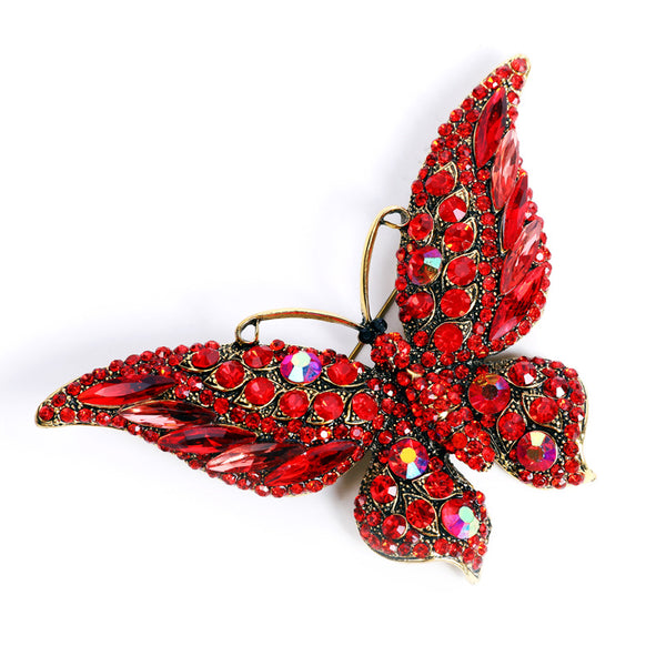 Broche Mariposa Cristal Animal Fashion Grande