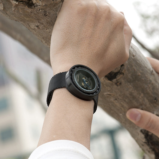Reloj de Madera Multifunción con Tres Esferas - Diseño Elegante para Hombre - Image 5