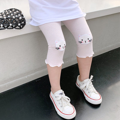 Leggings Infantiles a Rayas con Diseño de Conejito - Image 12