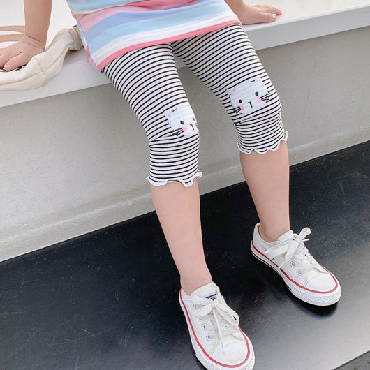 Leggings Infantiles a Rayas con Diseño de Conejito - Image 18