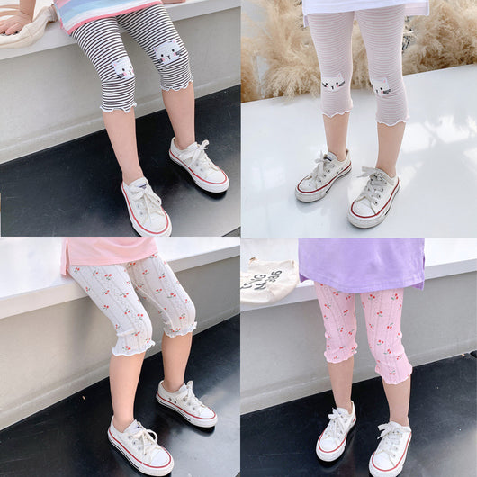 Leggings Infantiles a Rayas con Diseño de Conejito - Image 20