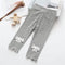 Leggings Infantiles a Rayas con Diseño de Conejito