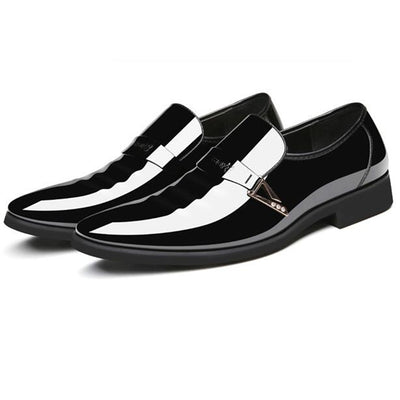 Zapatos de Cuero Brillante para Hombre - Diseño Moderno y Versátil - Image 4
