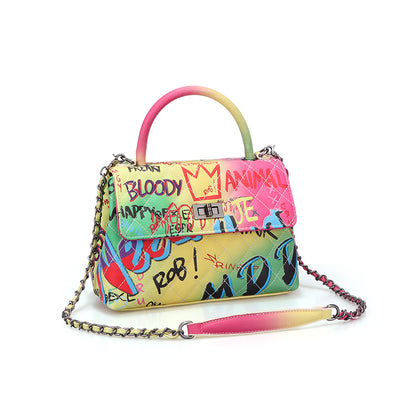 Bolso de Mano Mujer con Diseño Graffiti Pintado - Image 2