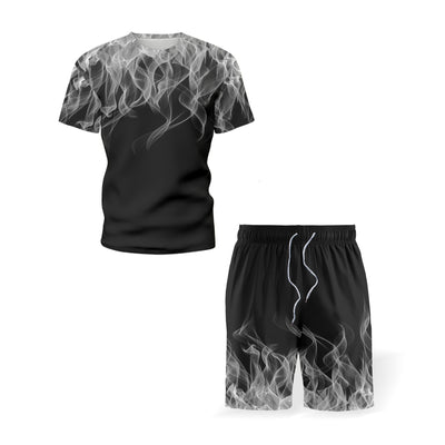 Conjunto Deportivo Hombre Verano - Camiseta Manga Corta Estampada Running Fitness - Image 10