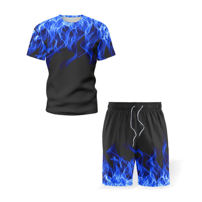 Conjunto Deportivo Hombre Verano - Camiseta Manga Corta Estampada Running Fitness - Image 12