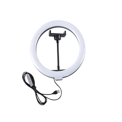Aro de Luz LED 26cm para Transmisión en Vivo y Belleza