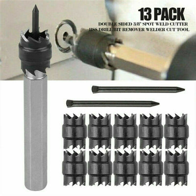 Kit de 13 Piezas para Remoción de Puntos de Soldadura - Brocas de Acero Rápido - Image 11