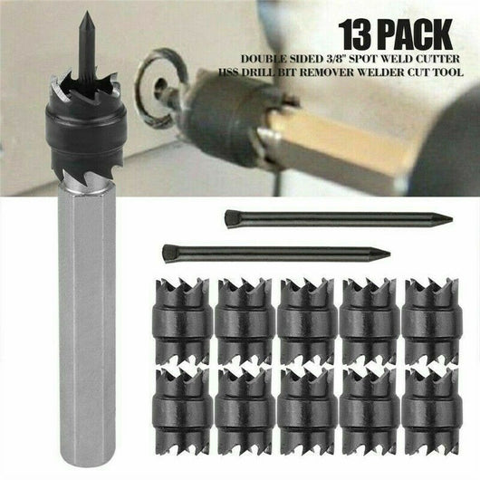 Kit de 13 Piezas para Remoción de Puntos de Soldadura - Brocas de Acero Rápido - Image 11