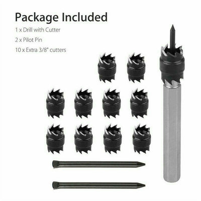 Kit de 13 Piezas para Remoción de Puntos de Soldadura - Brocas de Acero Rápido - Image 8