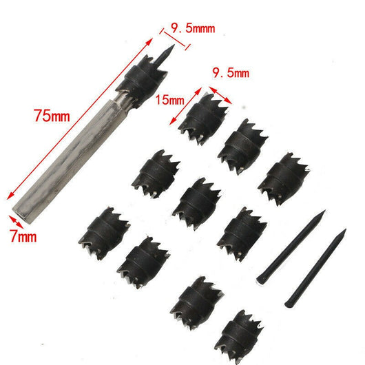 Kit de 13 Piezas para Remoción de Puntos de Soldadura - Brocas de Acero Rápido - Image 13